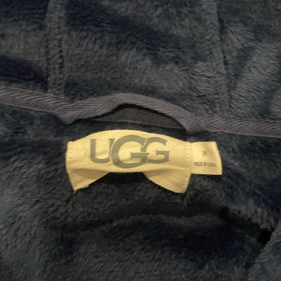 UGG Cozy Navy Shorts Bath Robe Medium - Picture 2 of 3